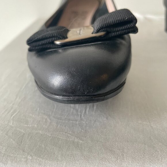 Salvatore Ferragamo 1.1inch Leather Pumps - Picture 6 of 9